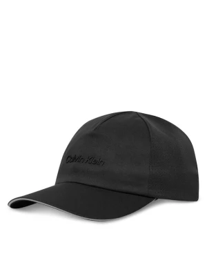 Czapka z daszkiem Calvin Klein Micro Twill W Silicone Trucker LV04D5079G Czarny