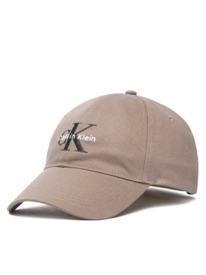 Czapka z daszkiem Calvin Klein Monologo Embroidery Baseball Cap LV04G5004G Beżowy