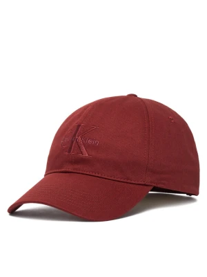 Czapka z daszkiem Calvin Klein Monologo Embroidery Baseball Cap LV04G5004G Czerwony