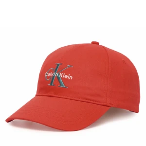 Czapka z daszkiem Calvin Klein Monologo Embroidery Baseball Cap LV04G5004G Pomarańczowy