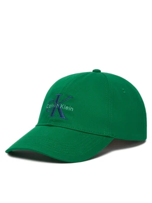 Czapka z daszkiem Calvin Klein Monologo Embroidery Baseball Cap LV04G5004G Zielony