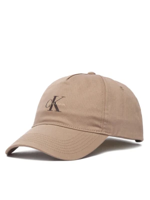 Czapka z daszkiem Calvin Klein Monologo Printed Baseball Cap LV04G5032G Beżowy