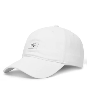 Czapka z daszkiem Calvin Klein Monologo Woven Patch Bb Cap LV04D5077G Biały