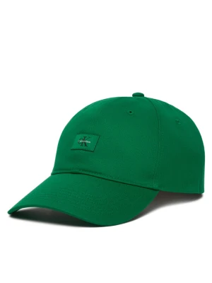 Czapka z daszkiem Calvin Klein Monologo Woven Patch Bb Cap LV04D5077G Zielony