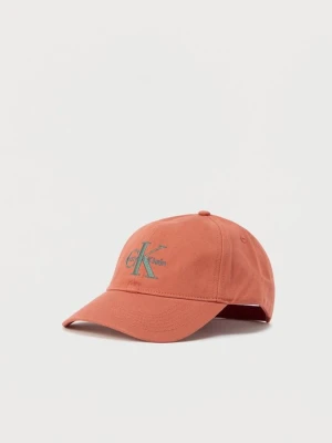 Czapka z daszkiem Calvin Klein pomarańczowy