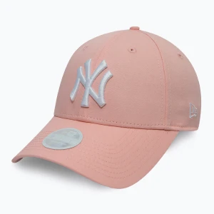 Czapka z daszkiem damska New Era Female League Essential 9Forty New York Yankees pastel pink