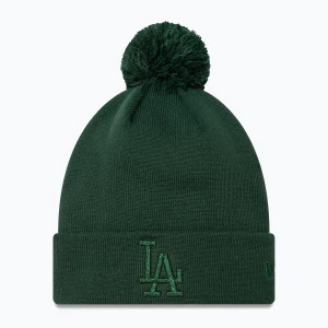 Czapka z daszkiem damska New Era Metallic Bobble Knit Beanie Los Angeles Dodgers dark green