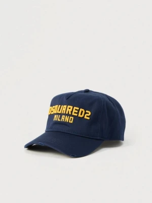 Czapka z daszkiem Dsquared2 granatowy