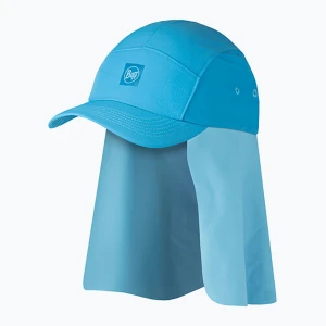 Czapka z daszkiem dziecięca BUFF Desert Kids Solid azure