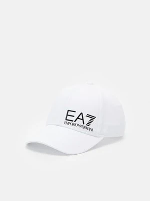 Czapka z daszkiem EA7 Emporio Armani biały