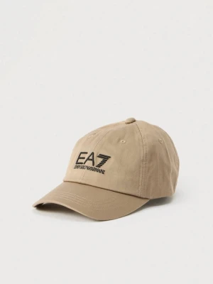 Czapka z daszkiem EA7 Emporio Armani beżowy