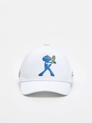 Czapka z daszkiem EA7 Emporio Armani biały