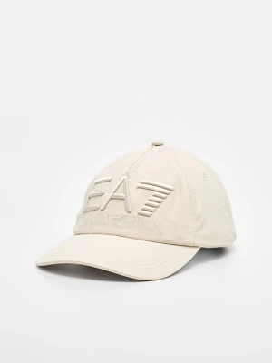 Czapka z daszkiem EA7 Emporio Armani jasnoszary