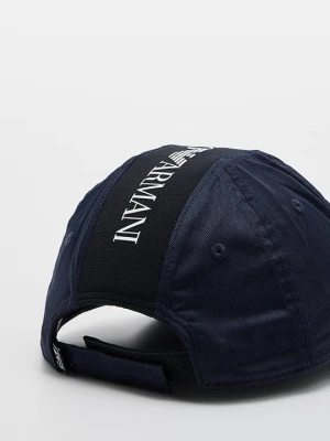 Czapka z daszkiem EA7 Emporio Armani niebieski