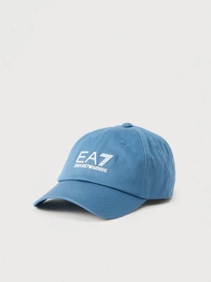 Czapka z daszkiem EA7 Emporio Armani niebieski