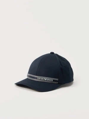 Czapka z daszkiem Emporio Armani niebieski