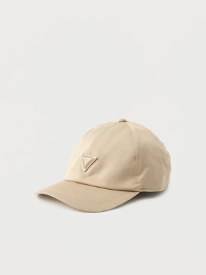Czapka z daszkiem Guess taupe