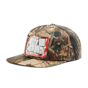 Czapka z daszkiem HUF One Window Camo Snap HT00641 Brązowy