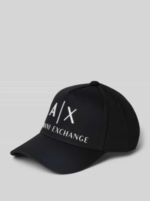 Czapka z daszkiem i detalem z logo Armani Exchange