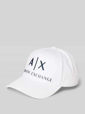 Czapka z daszkiem i detalem z logo Armani Exchange