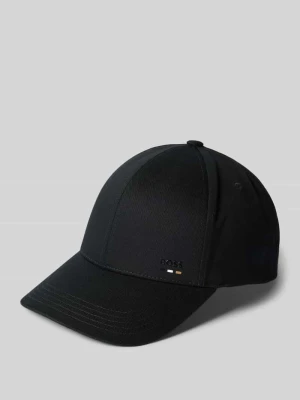 Czapka z daszkiem i detalem z logo Boss