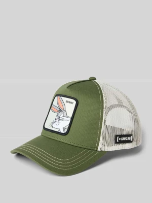 Czapka z daszkiem i detalem z logo Capslab