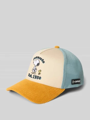 Czapka z daszkiem i detalem z logo Capslab