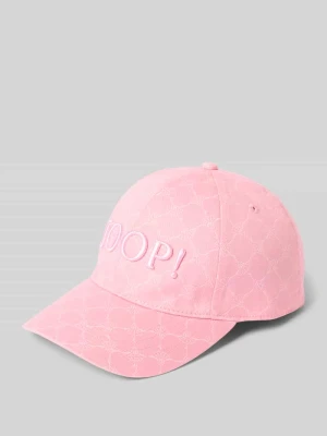 Czapka z daszkiem i detalem z logo Joop!