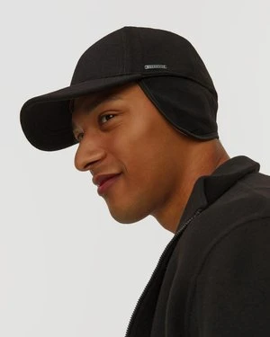 Czapka Z Daszkiem I Klapami Bocznymi Męska Stetson Baseball Cap Wool Cashmere Ef Czarna