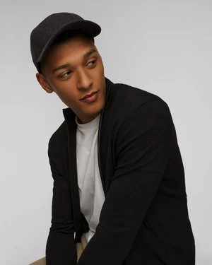 Czapka z daszkiem i klapami bocznymi męska Stetson Baseball Cap Wool Cashmere EF szara