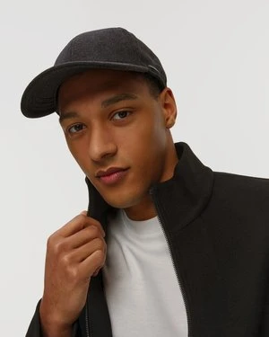 Czapka Z Daszkiem I Klapami Bocznymi Męska Stetson Baseball Cap Wool Cashmere Ef Szara