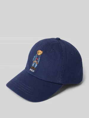 Czapka z daszkiem i wyhaftowanym motywem i logo Polo Ralph Lauren