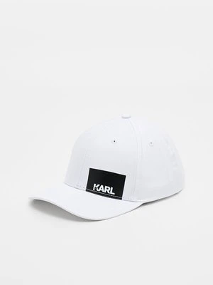 Czapka z daszkiem KARL LAGERFELD biały