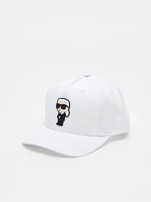 Czapka z daszkiem KARL LAGERFELD biały