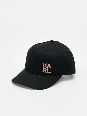 Czapka z daszkiem KARL LAGERFELD czarny