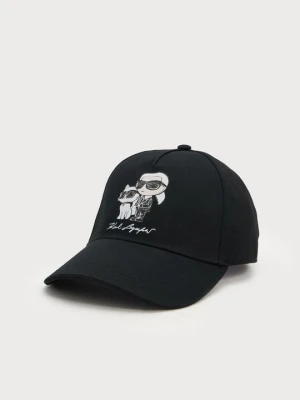 Czapka z daszkiem KARL LAGERFELD czarny
