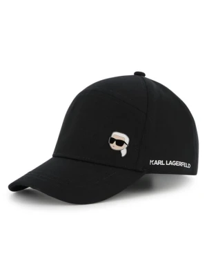 Czapka z daszkiem KARL LAGERFELD czarny