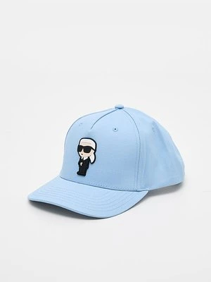 Czapka z daszkiem KARL LAGERFELD jasnoniebieski