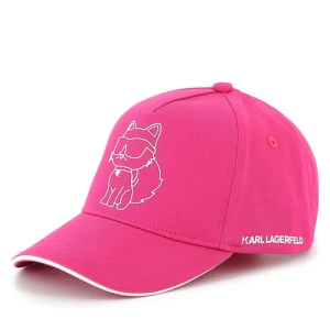 Czapka z daszkiem KARL LAGERFELD Z30389 Różowy