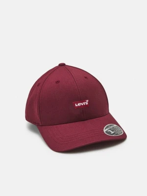 Czapka z daszkiem Levi's bordowy