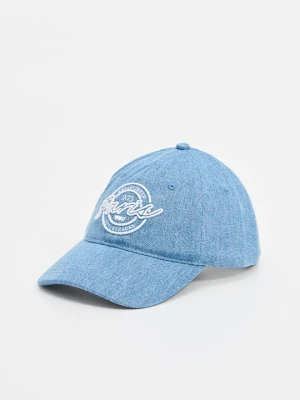 Czapka z daszkiem Levi's niebieski