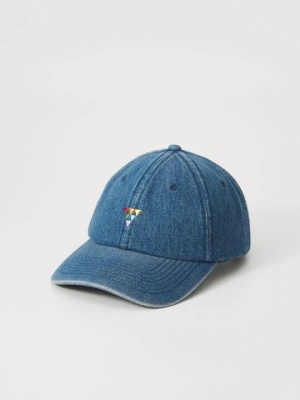 Czapka z daszkiem Levi's niebieski denim