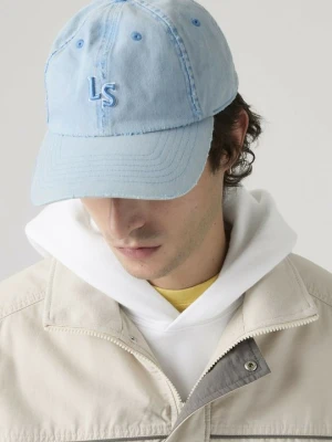 Czapka z daszkiem Levi's niebieski denim