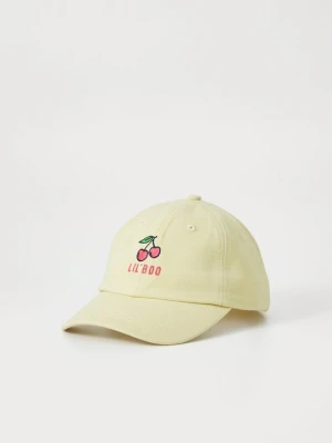Czapka z daszkiem Lil'Boo jasnożółty