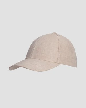 Czapka Z Daszkiem Lniana Varsity Linen Legacy Structured Beżowa