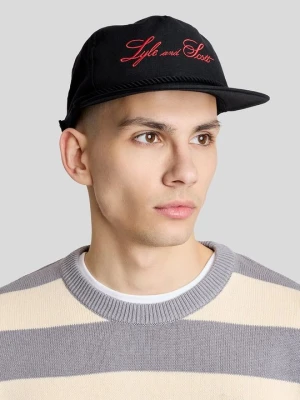 Czapka z daszkiem Lyle & Scott czarny