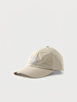Czapka z daszkiem Maison Kitsuné taupe