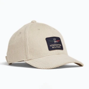 Czapka z daszkiem męska Aeronautica Militare 252HA1231UCT04238 cream white