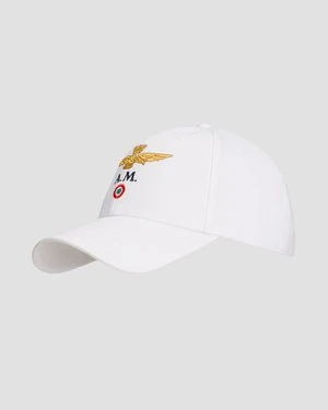 Czapka Z Daszkiem Męska Aeronautica Militare Biała