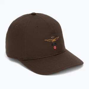 Czapka z daszkiem męska Aeronautica Militare HA1246UCT02 chestnut brown